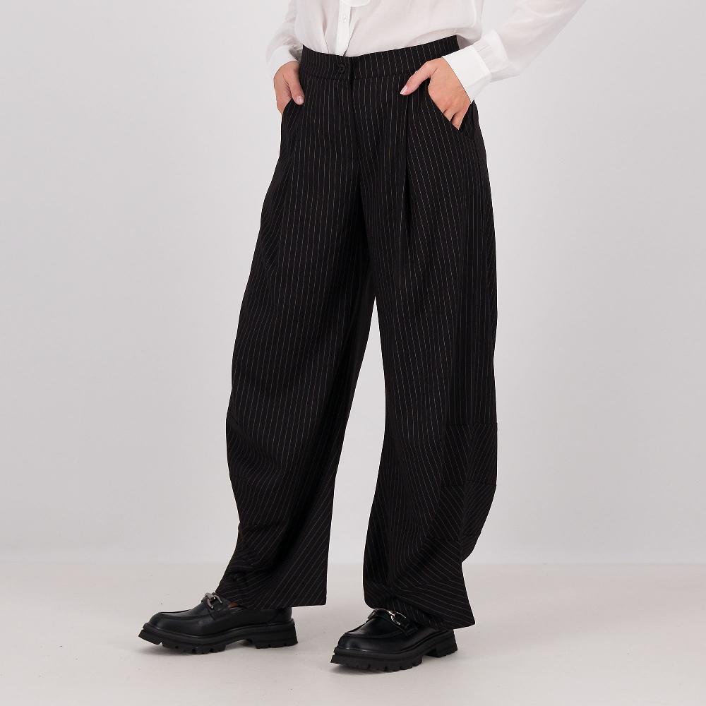 QVC REBEKA ROSS Pantaloni balloon in gessato con elastico in vita