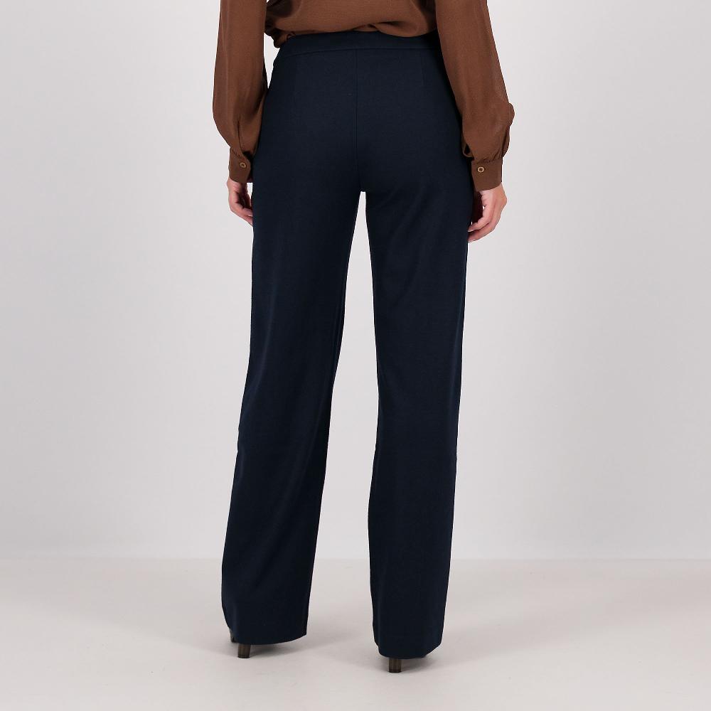 QVC REBEKA ROSS Pantaloni In Punto Milano Flanellato Con Piega Davanti