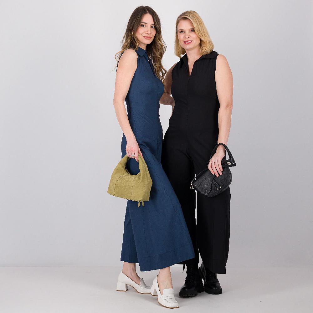 QVC REBEKA ROSS Tuta Jumpsuit Smanicata In Bengalina