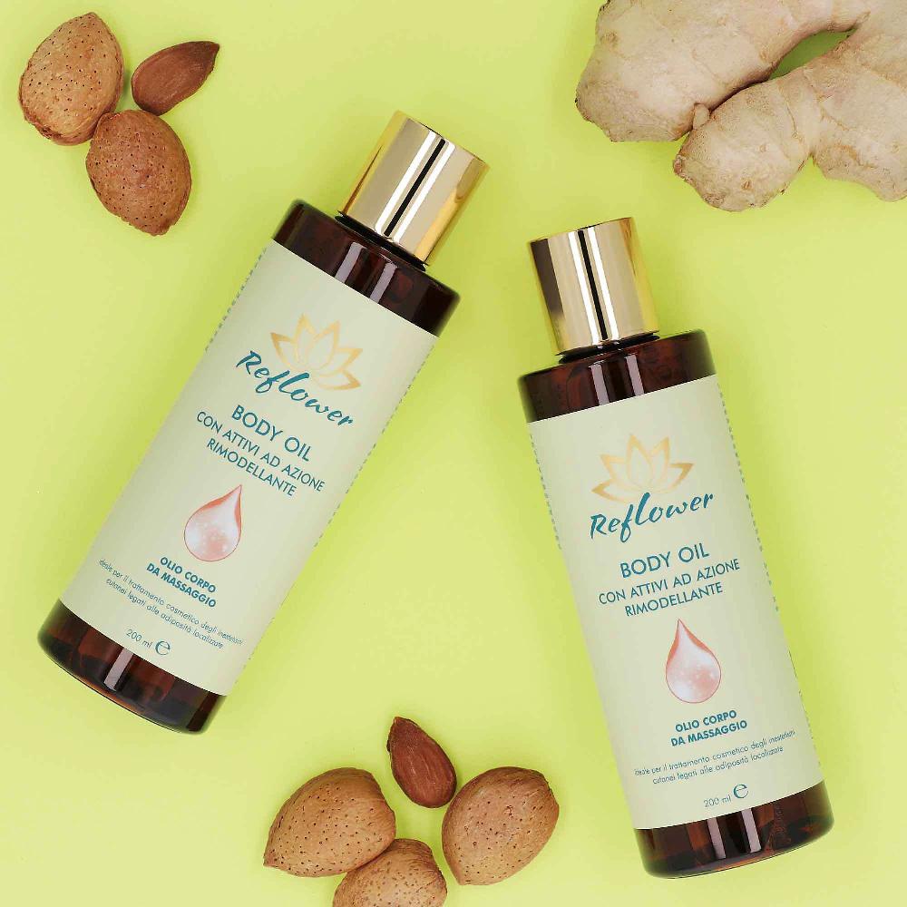 QVC Reflower 2 olii corpo a scelta Rimodellante Drenante Tonificante