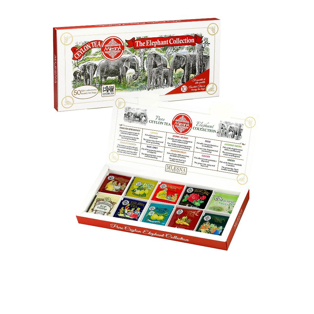 QVC Regina Di Fiori Kit: Elephant Collection + Infusi BIO + Tisane Per Il Riposo