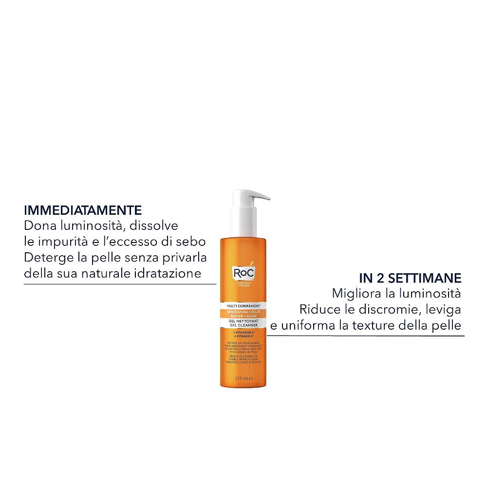 QVC RoC Detergente Viso Multi Correxion Revive + Glow