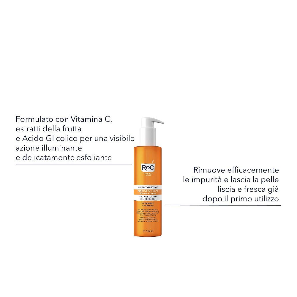 QVC RoC Detergente Viso Multi Correxion Revive + Glow