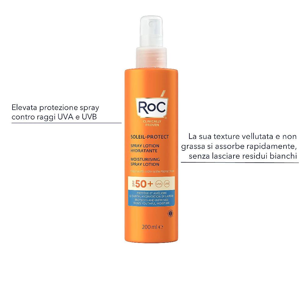 QVC RoC Lozione Protezione Solare Spray Idratante Con SPF 50+
