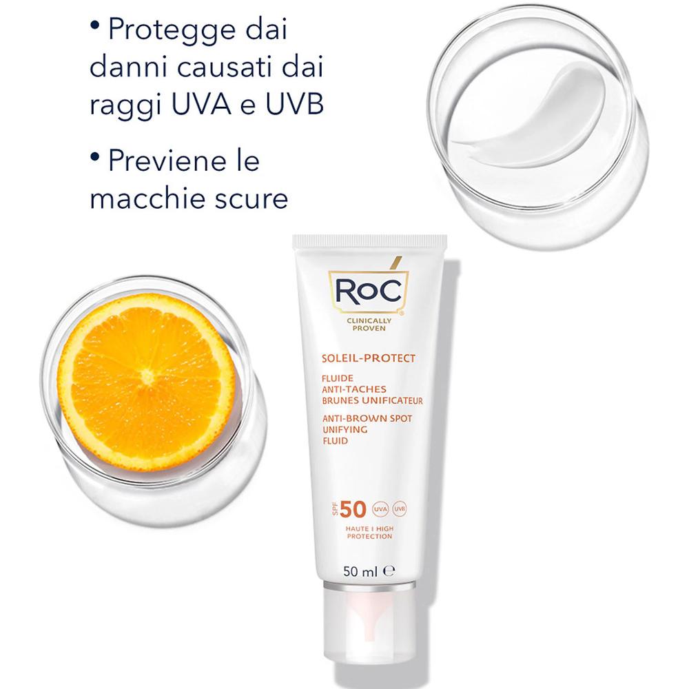 QVC RoC Soleil-Protect Protezione Solare SPF50+ Con Vitamina C