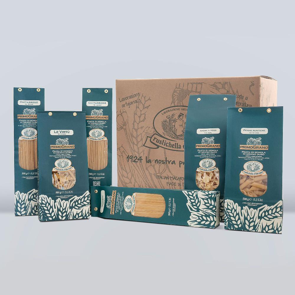 QVC Rustichella d'Abruzzo 6 confezioni di pasta assortita da 500 g l'una