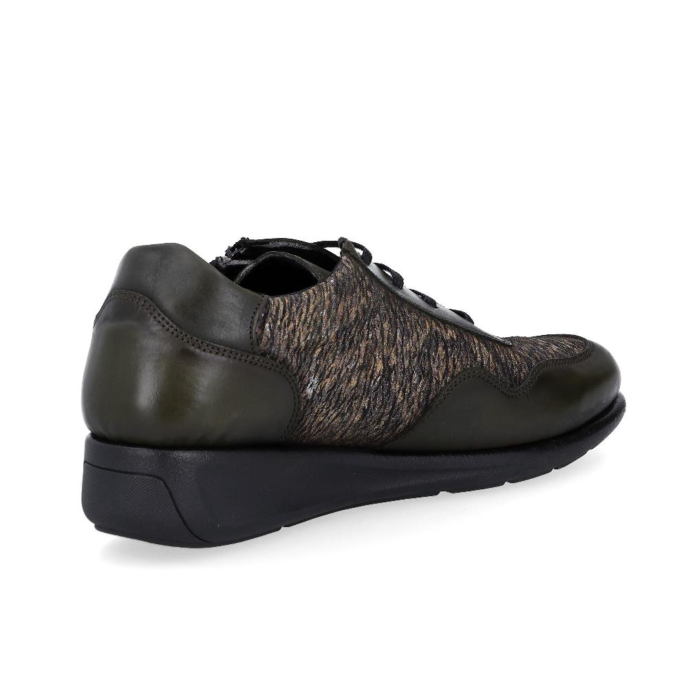 QVC Sabatini Scarpe Stringate Bruna In Pelle Lavorazione Sacchetto