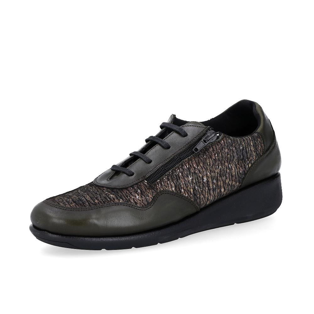 QVC Sabatini Scarpe stringate Bruna in pelle lavorazione sacchetto