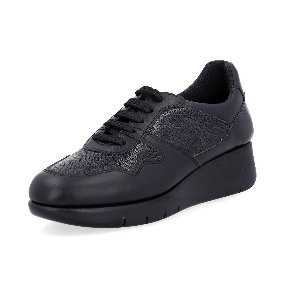 QVC Sabatini Sneaker in pelle con lavorazione a sacchetto suola 4cm