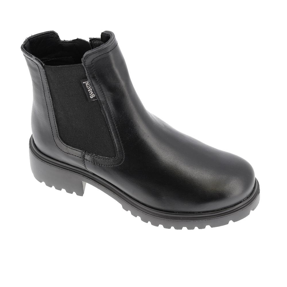 QVC Sabatini Stivaletti Chelsea in pelle con suola biker