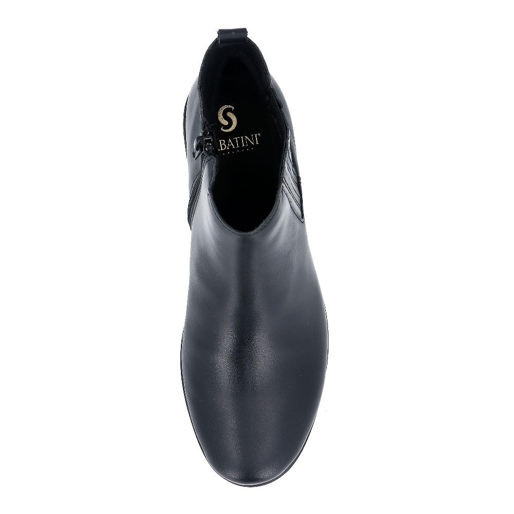 QVC Sabatini Stivaletti In Pelle Con Inserti Elastici E Chiusura Con Zip