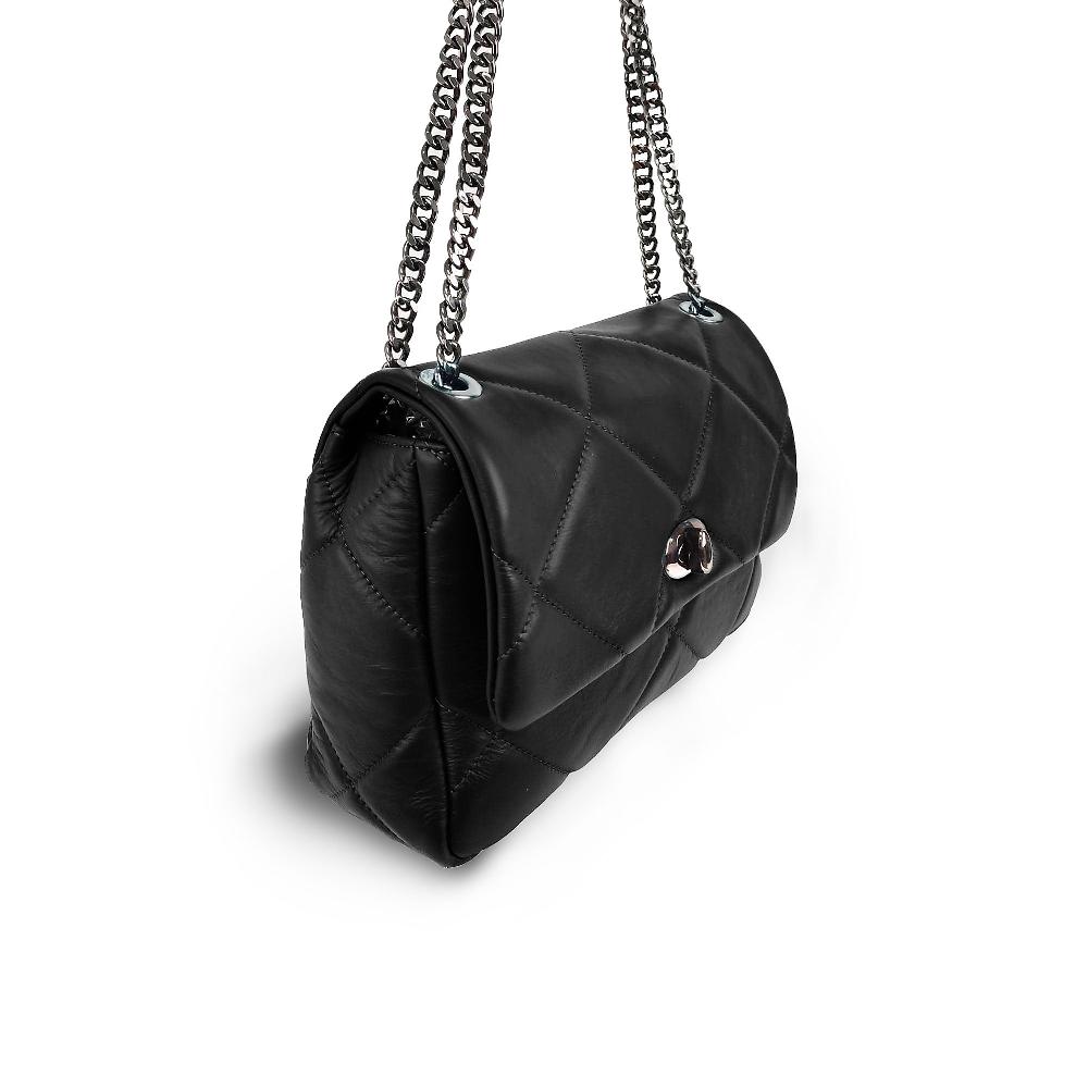 QVC Sabbatini & Turco Borsa A Spalla Clio In Pelle Matelassé Tracolla Con Catena