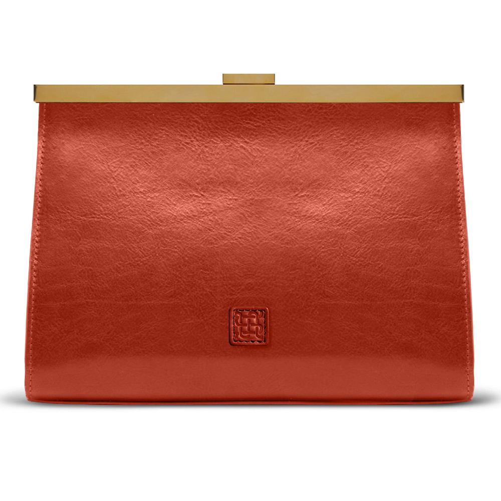 QVC Sabbatini & Turco Clutch in pelle Vera con concia vegetale