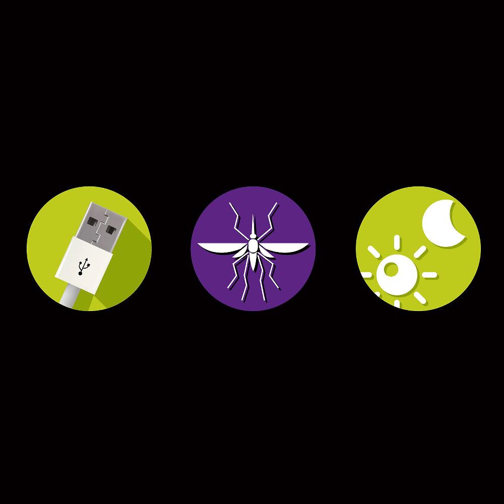 QVC Sandokan Elettroinsetticida Cub-Zan USB + 3 Attrattivi