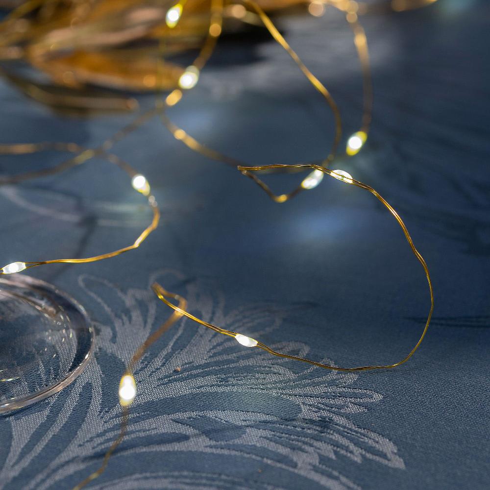 QVC Santa's Express 3 Fili Di Luci LED Interni Ed Esterni