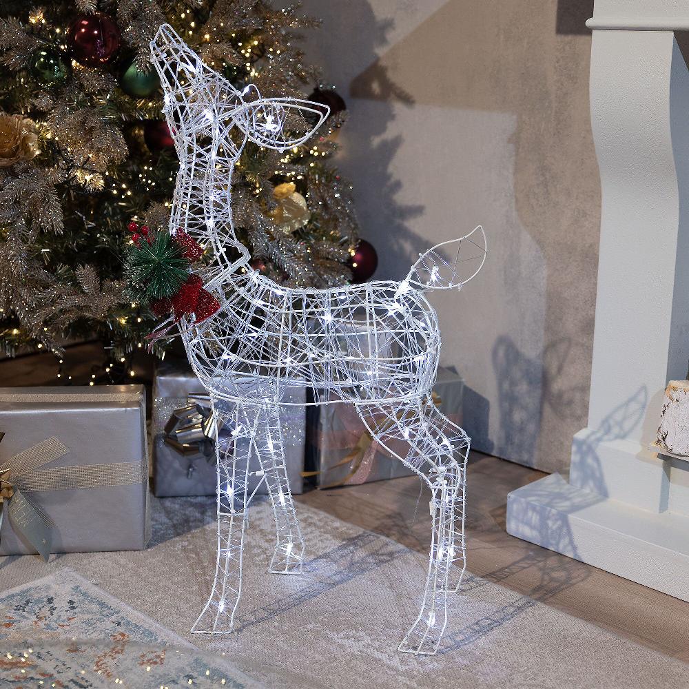 QVC Santa's Express Baby Renna Natalizia Con LED E Timer