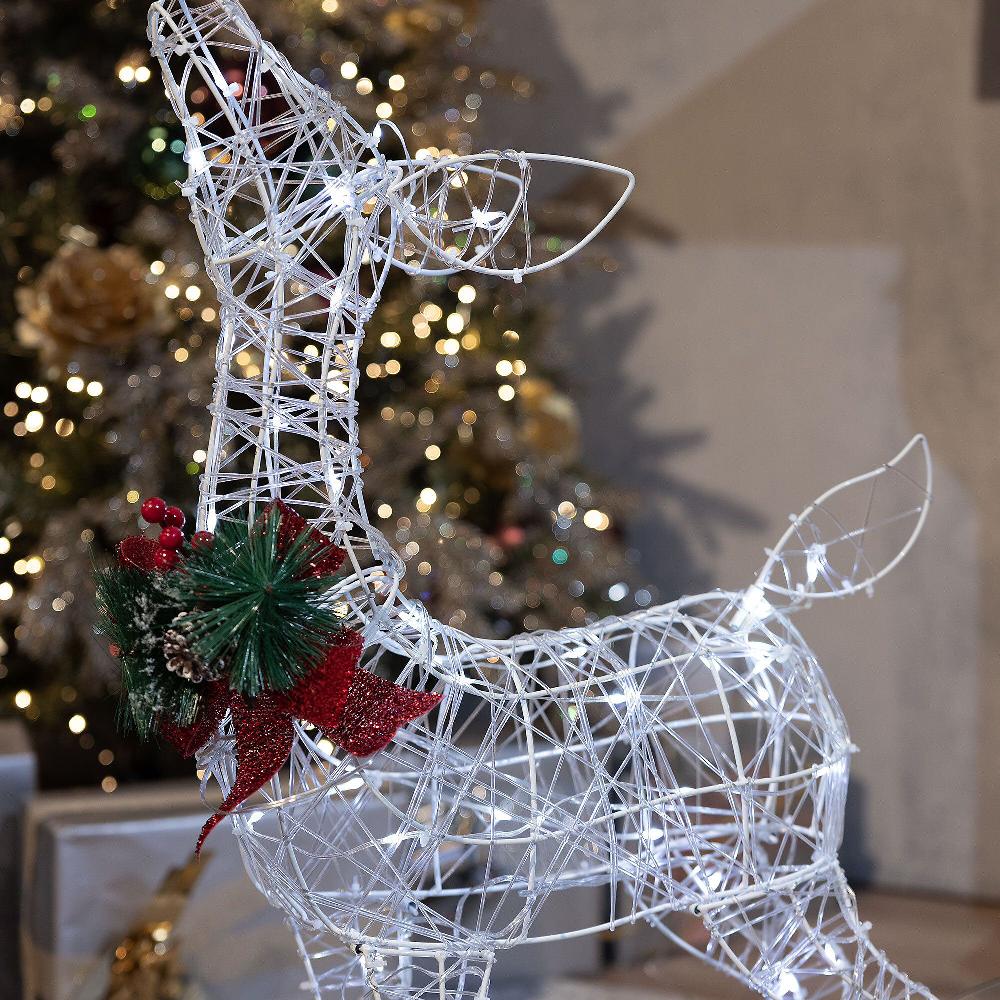 QVC Santa's Express Baby Renna Natalizia Con LED E Timer