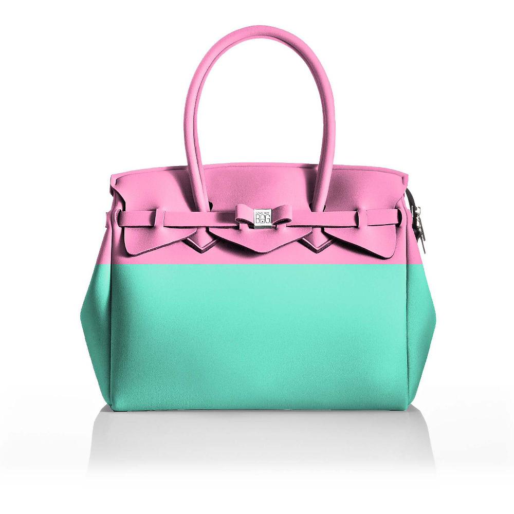 QVC Save my Bag Borsa a mano bicolore Miss Plus Latitude