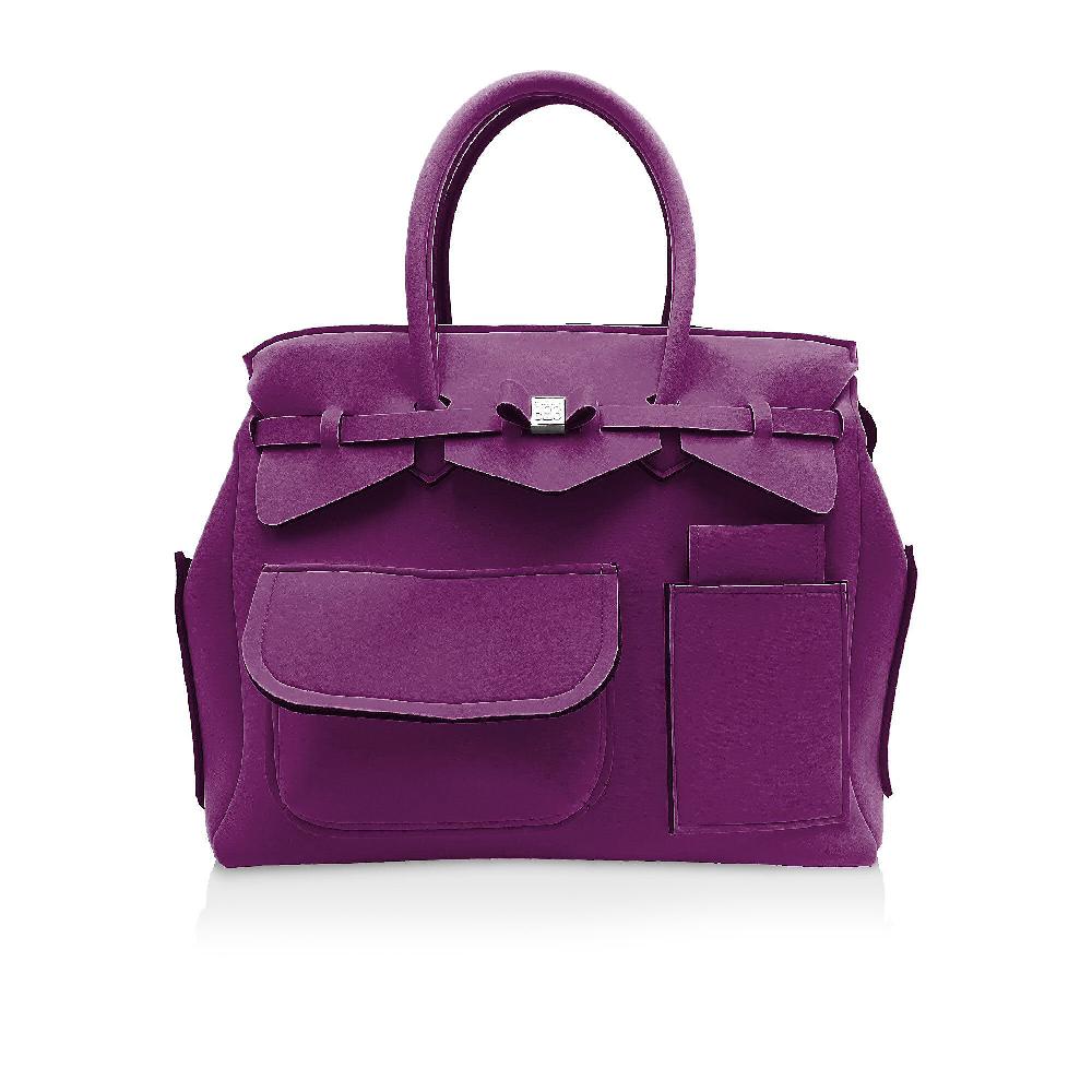 QVC Save my Bag Borsa a mano in poly-fabric con doppio manico