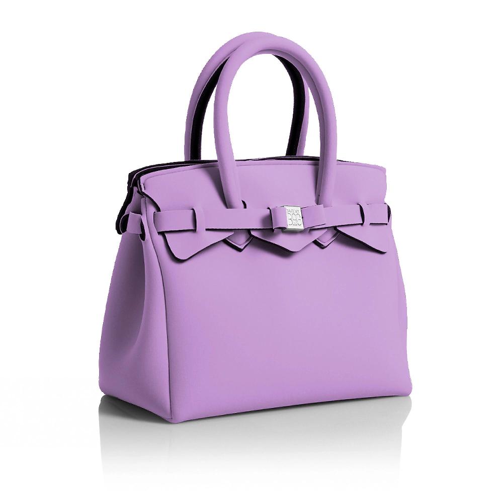 QVC Save My Bag Borsa A Mano In Poly-fabric Con Pannello A Tre Punte