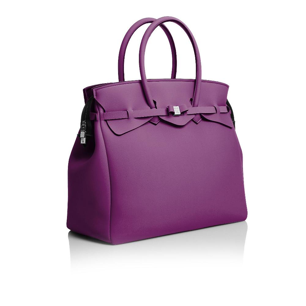 QVC Save My Bag Borsa A Mano In Poly-fabric Doppio Manico E Zip