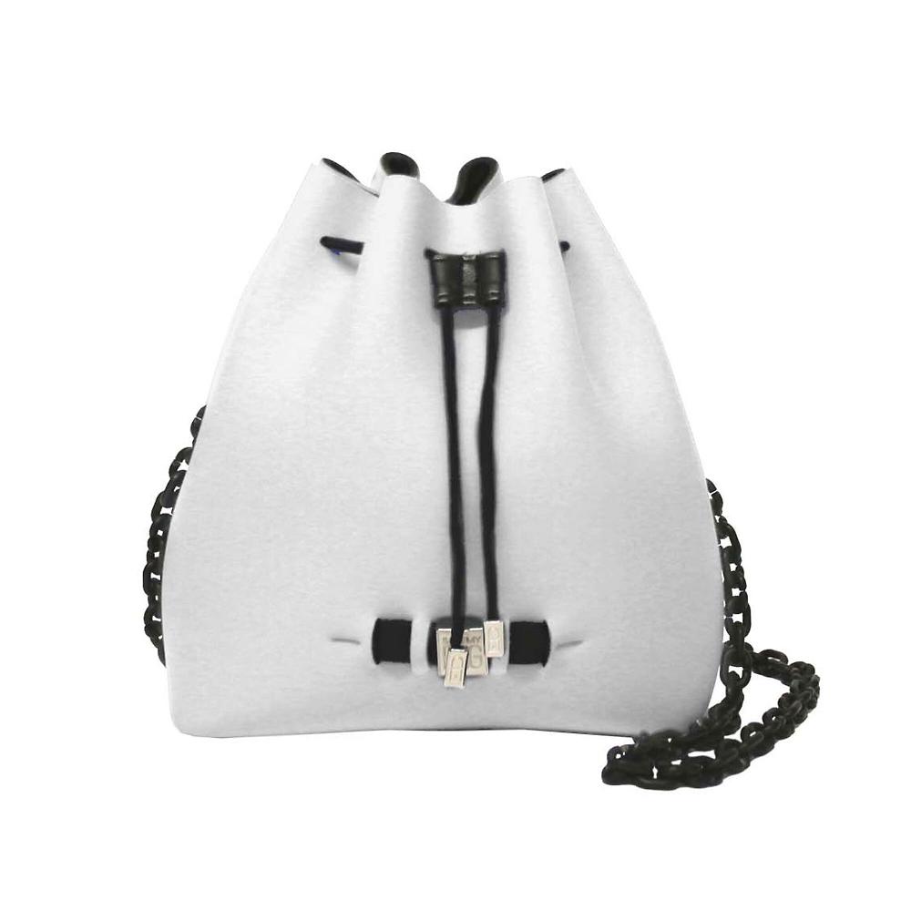 QVC Save my Bag Borsa Bulle con tracolla in catena e chiusura coulisse