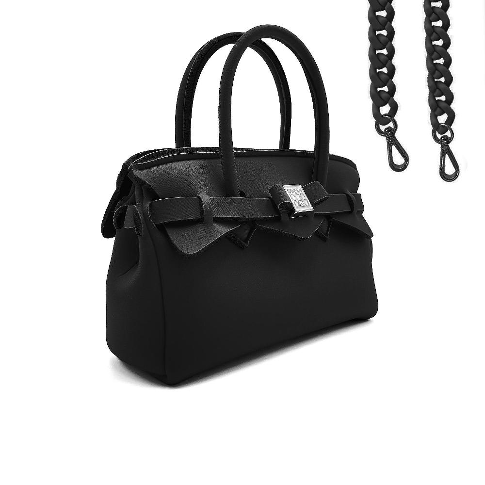 QVC Save My Bag Borsa Missy Made In Italy In Poly-fabric Con Tracolla