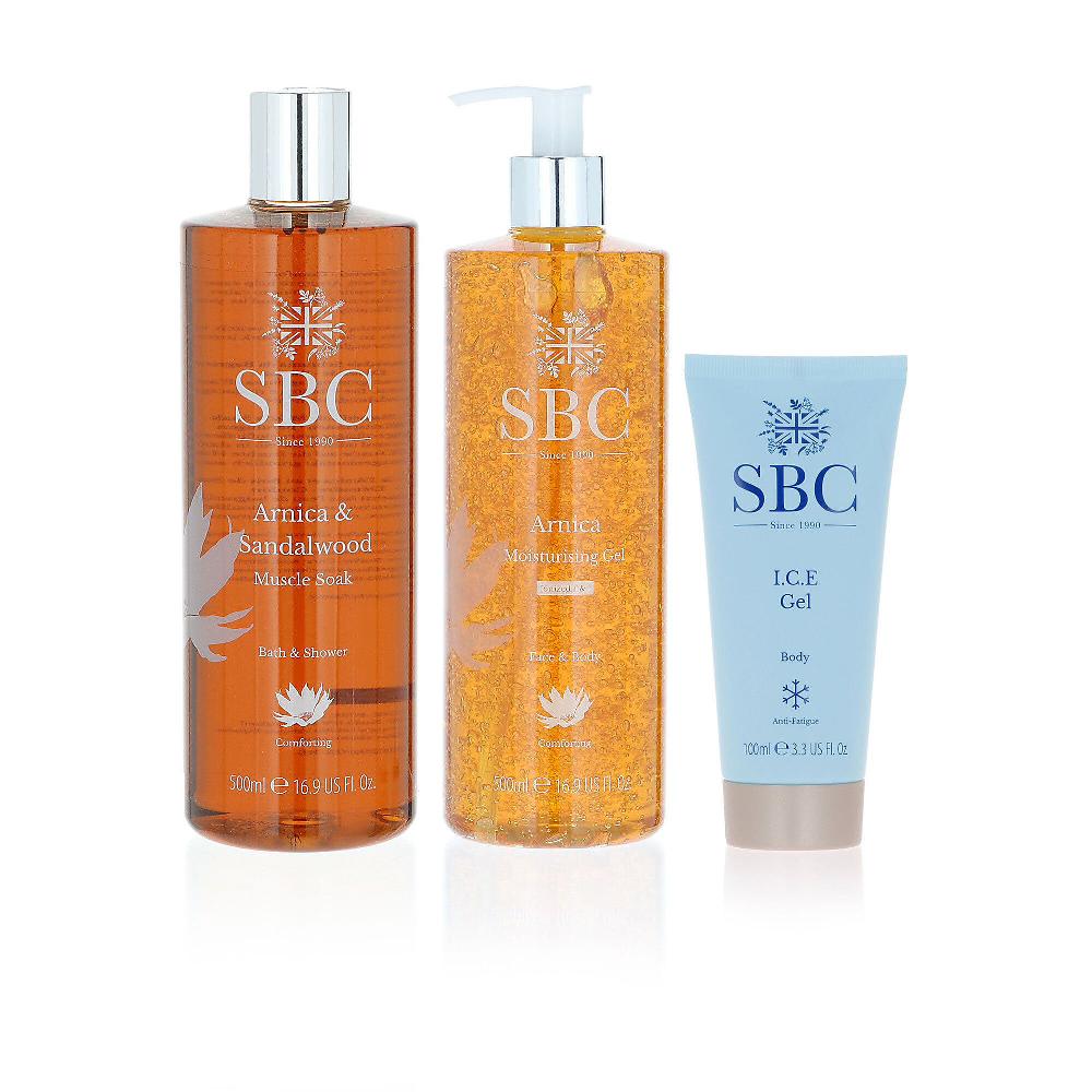 QVC SBC 2 gel corpo Arnica e I.C.E. e bagnoschiuma Arnica