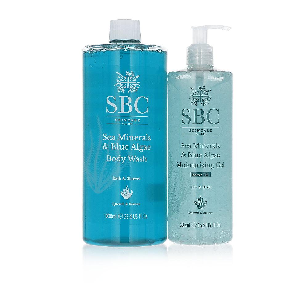 QVC SBC Bagnoschiuma E Gel Idratante Sea Minerals&Blue Algae