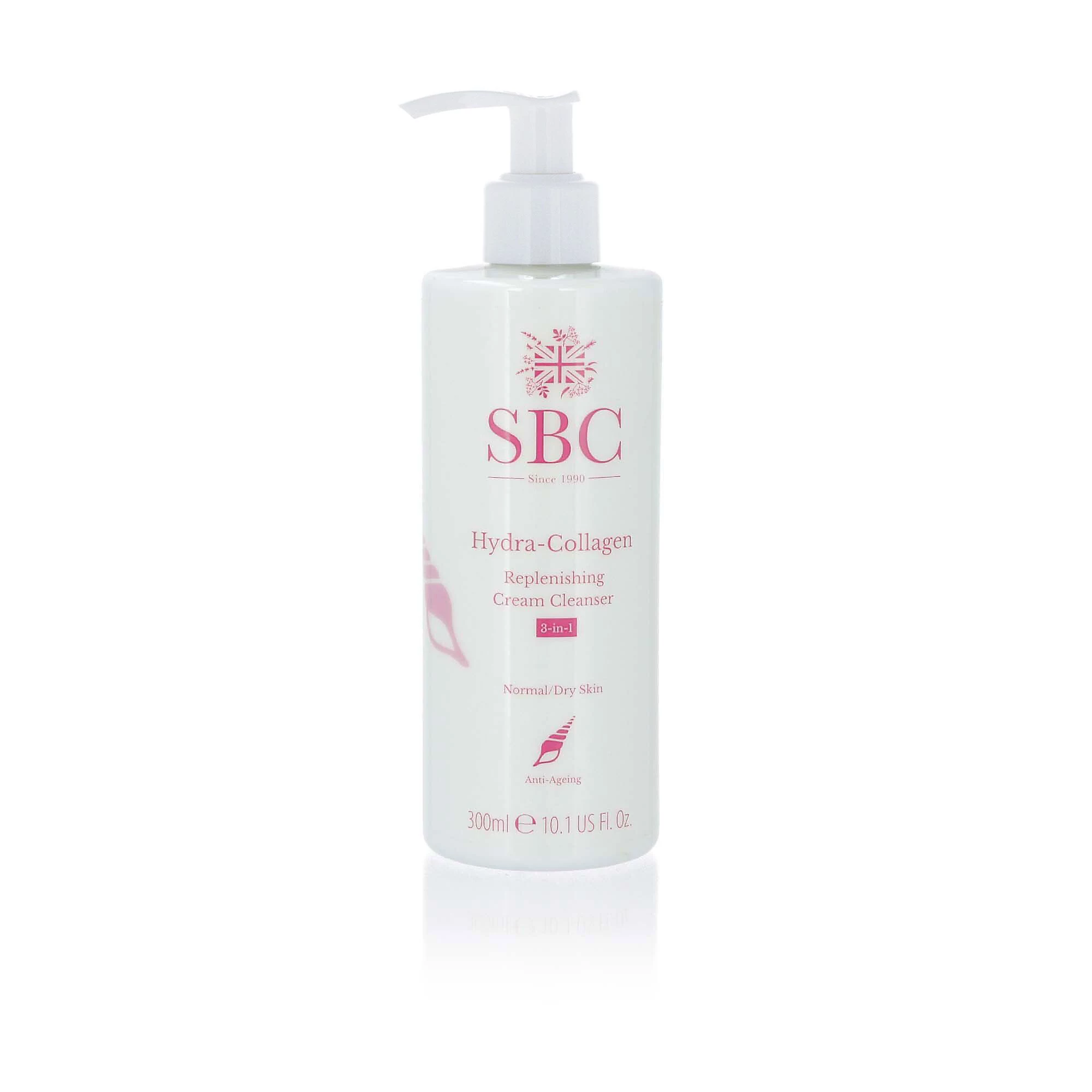 QVC SBC Hydra-Collagen 3in1: Detergente Viso Cremoso 300ml+500ml Con Shammy