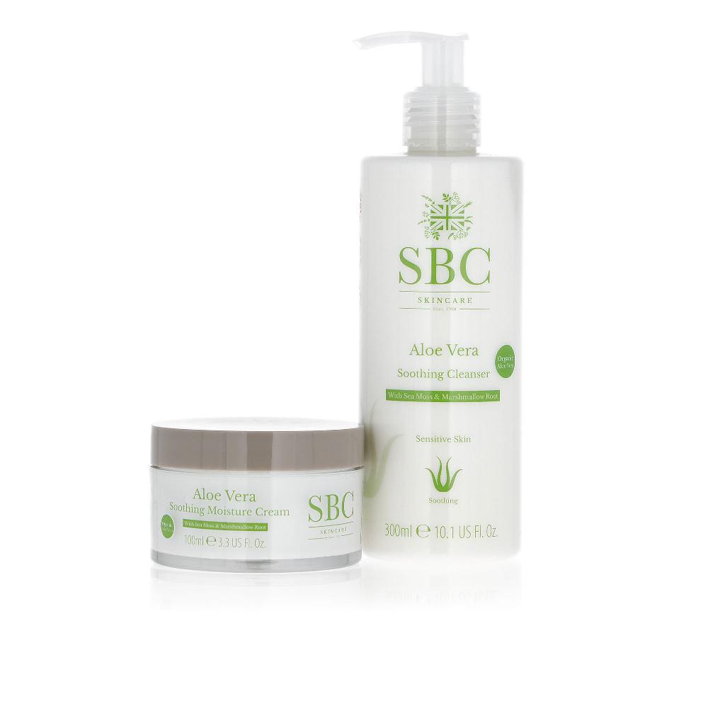 QVC SBC Kit Aloe Vera: Detergente Cremoso E Crema Idratante