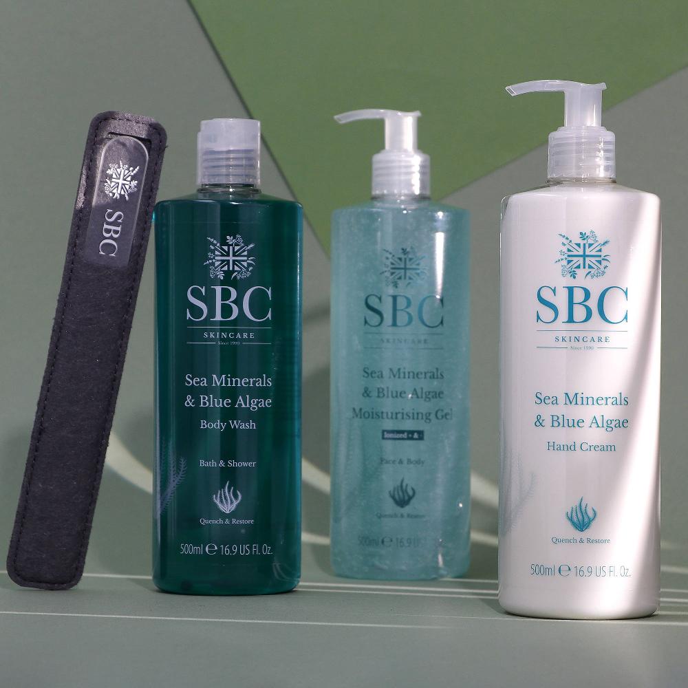 QVC SBC Sea Minerals & Blue Algae: bagnoschiuma idratante mani lima