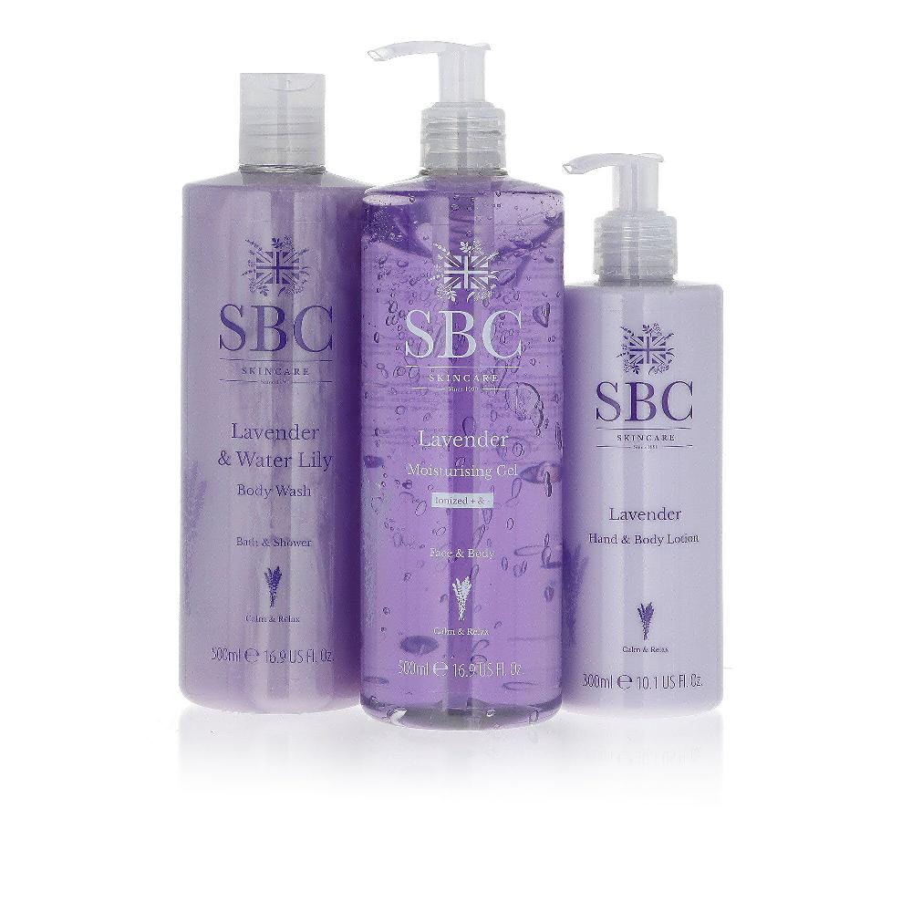 QVC SBC Trio Lavanda: Gel Idratante Bagnodoccia Crema Mani E Corpo
