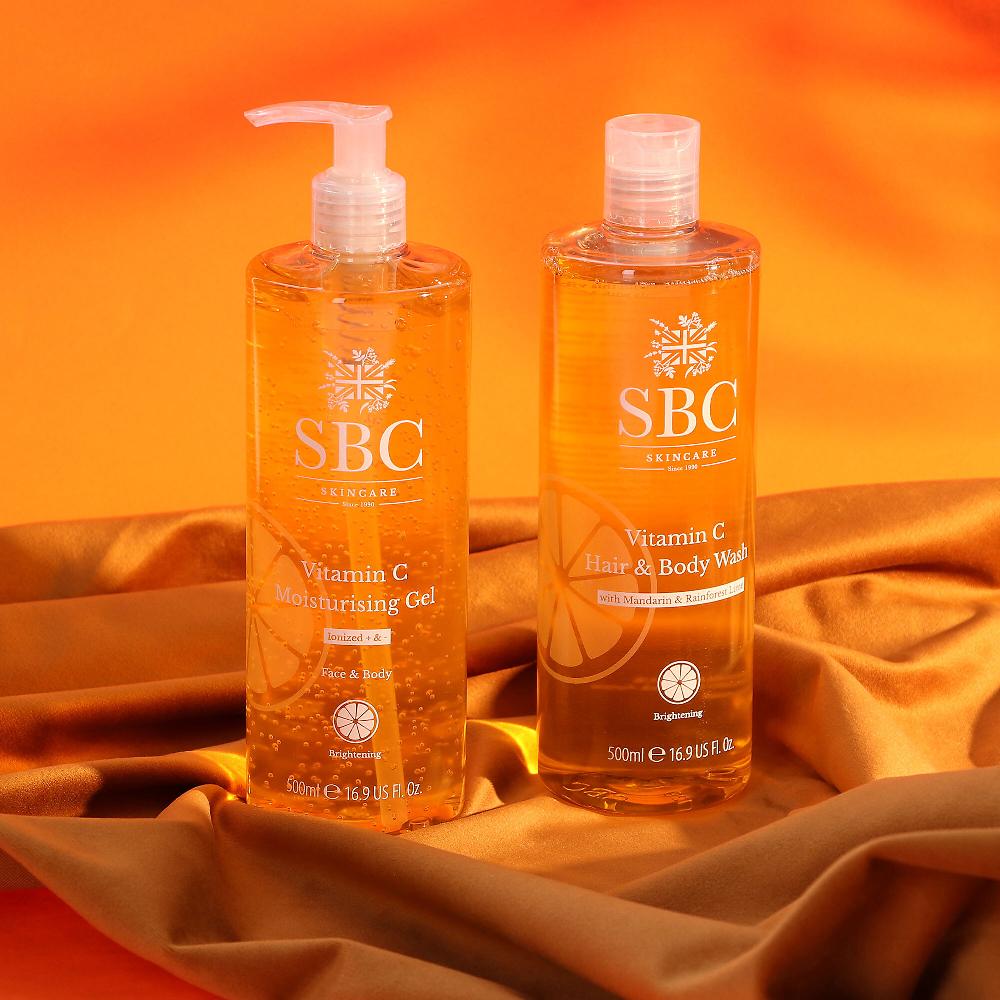 QVC SBC Vitamin C gel idratante +detergente corpo e capelli