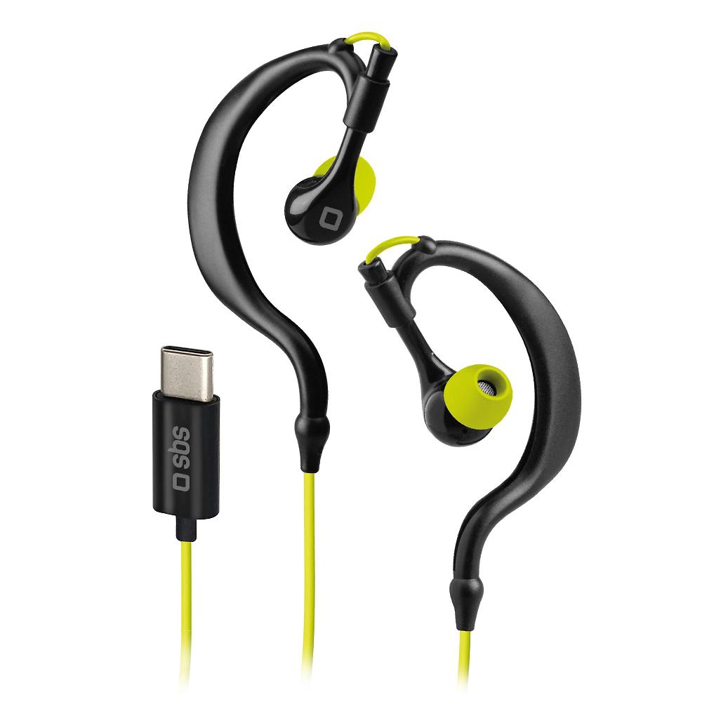 QVC SBS Auricolari sportivi con archetto e 3 paia di gommini