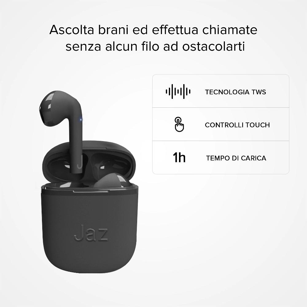 QVC SBS Auricolari Wireless TWS Silk Con Base Di Ricarica