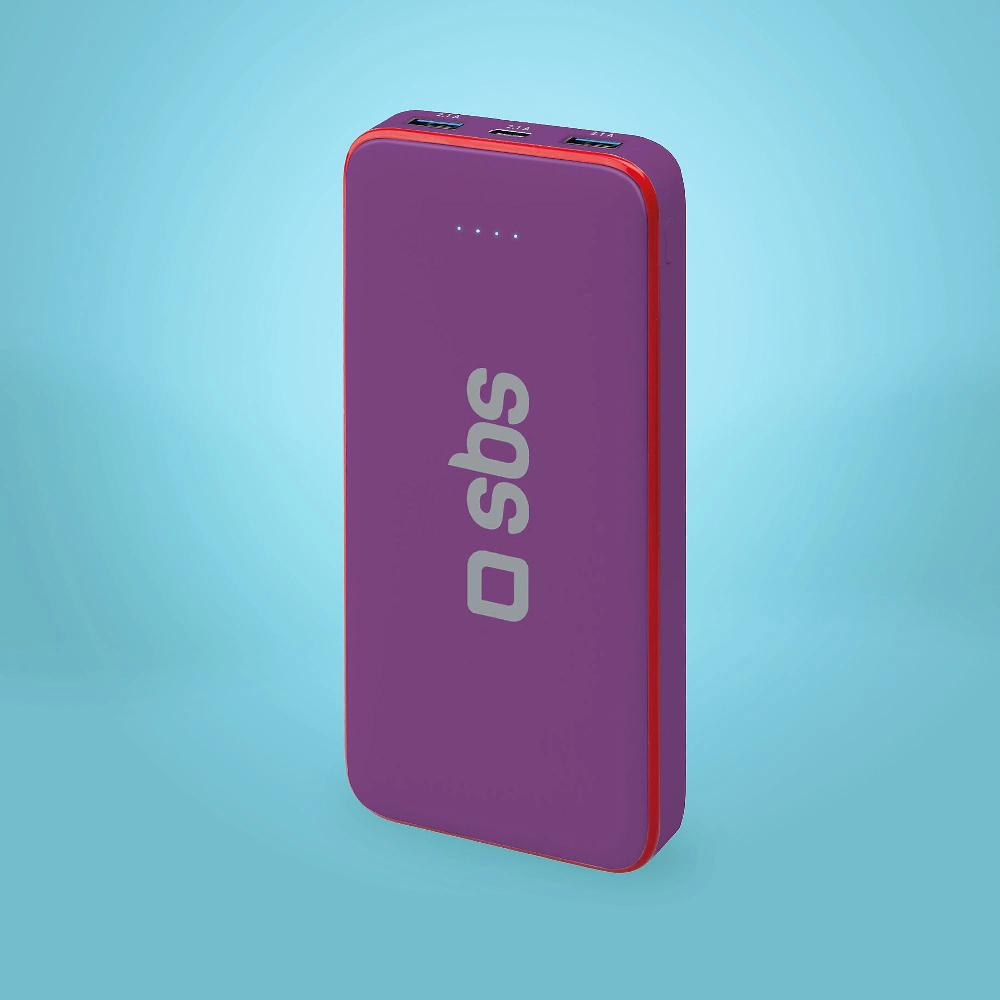 QVC SBS Power bank con 2 porte USB-A e una porta USB-C