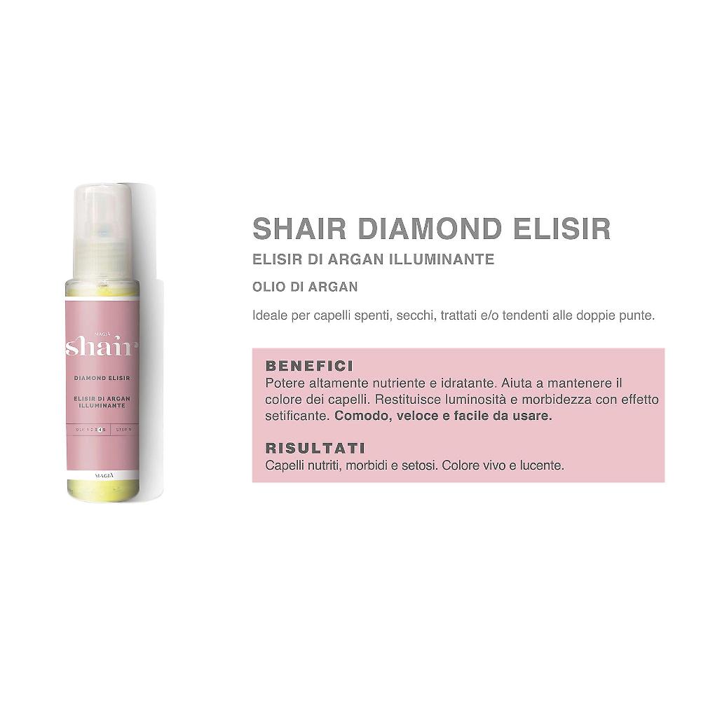 QVC SHAIR Diamond Elixir Argan Olio Idratante Per Capelli
