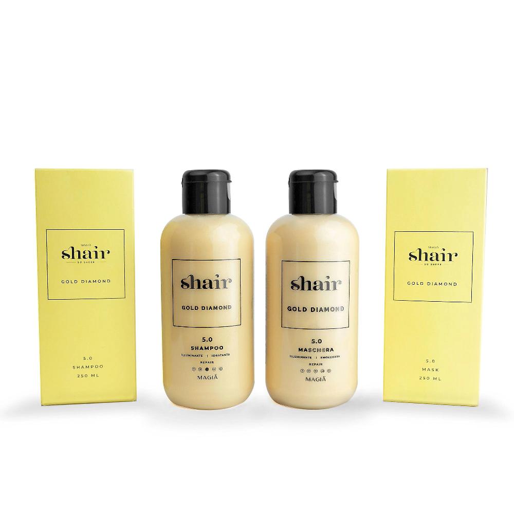 QVC SHAIR Gold Diamond: Shampoo E Maschera Per Capelli