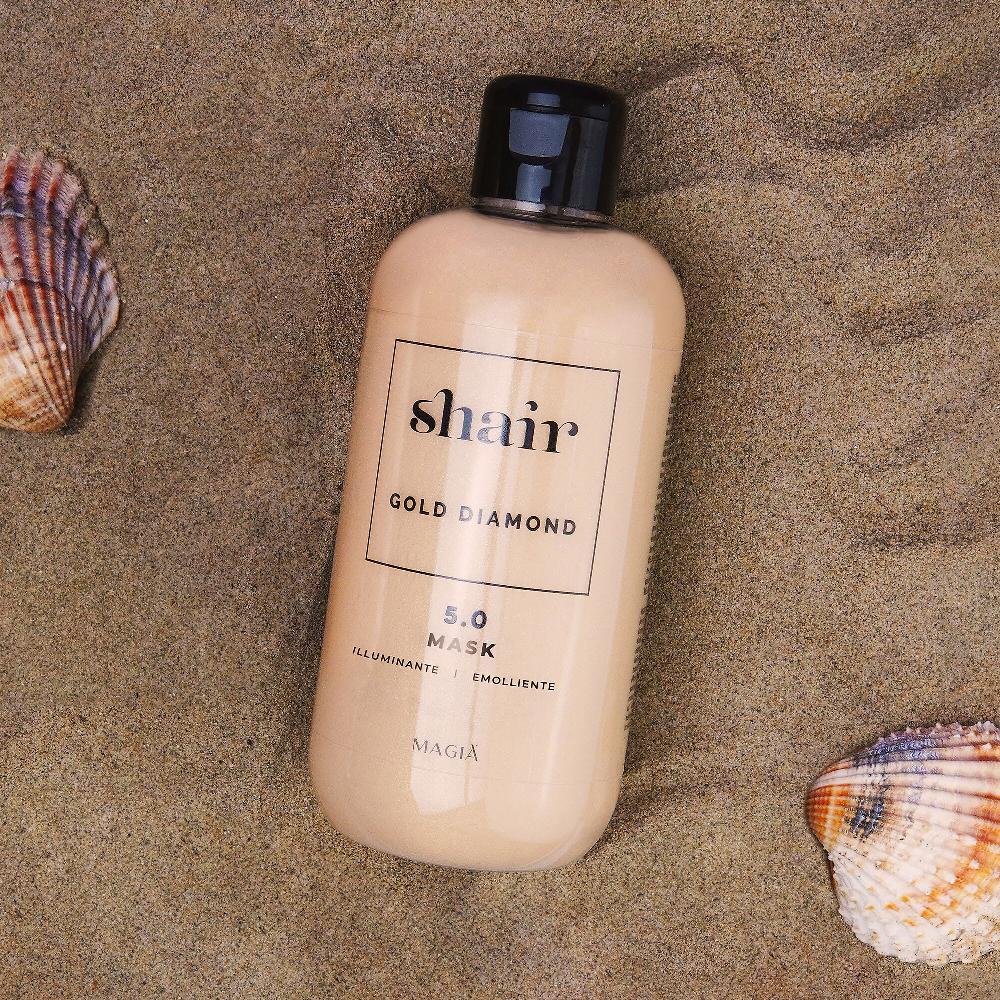 QVC SHAIR Maschera idratante per capelli secchi e sfibrati Gold Diamond