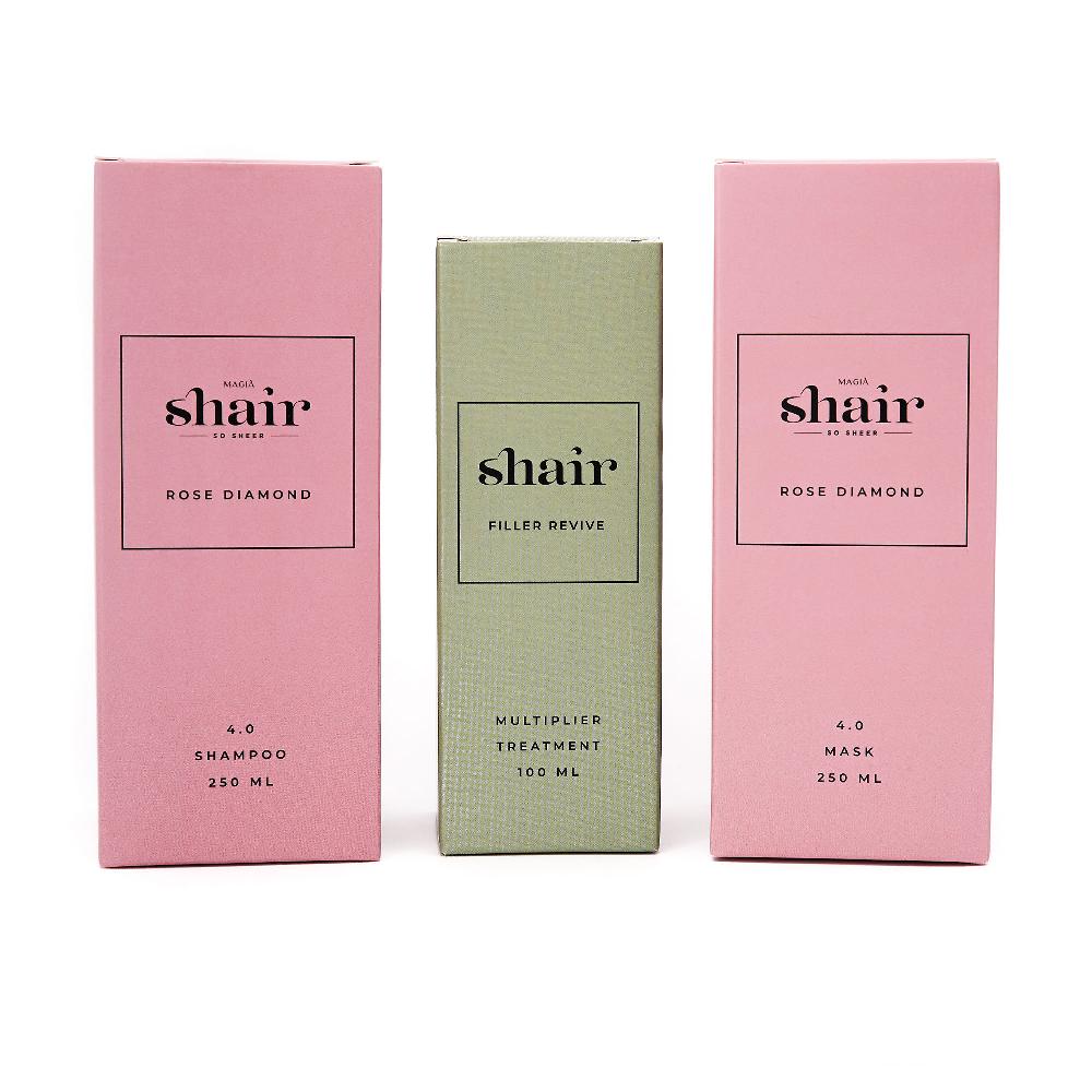 QVC Shair Shampoo E Maschera Rose Diamond E Filler Rigenerante Revive