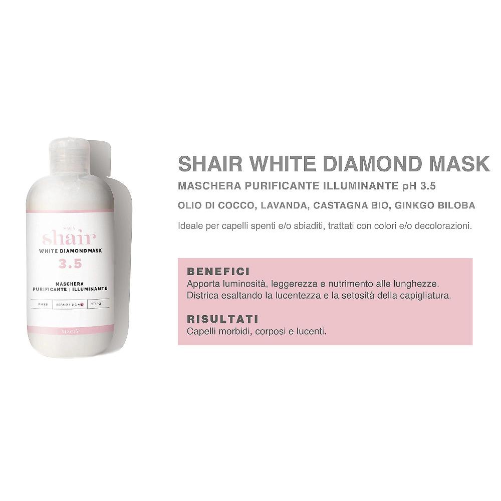 QVC SHAIR White Diamond Maschera Purificante Capelli Ph 3.5