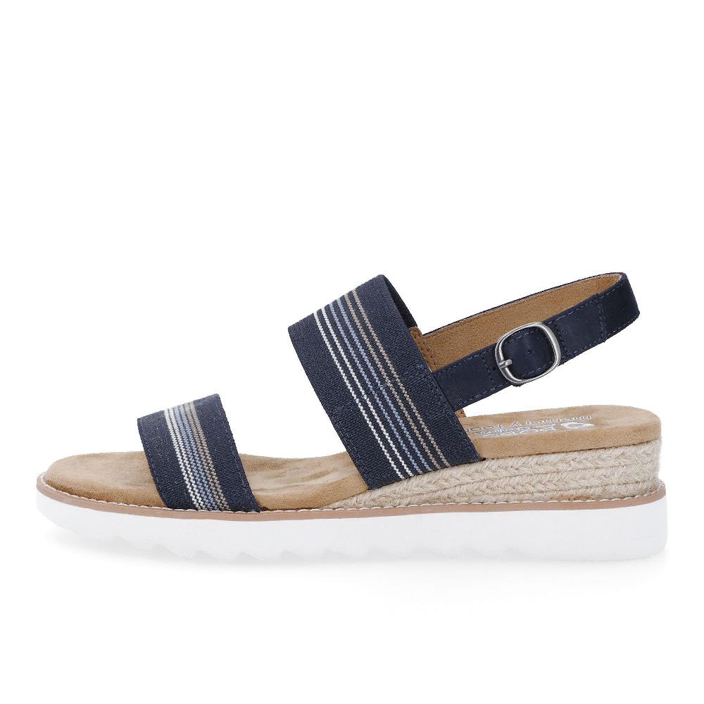 QVC Skechers Sandali Chiusura Con Velcro E Soletta Memory Foam Zeppa 4cm