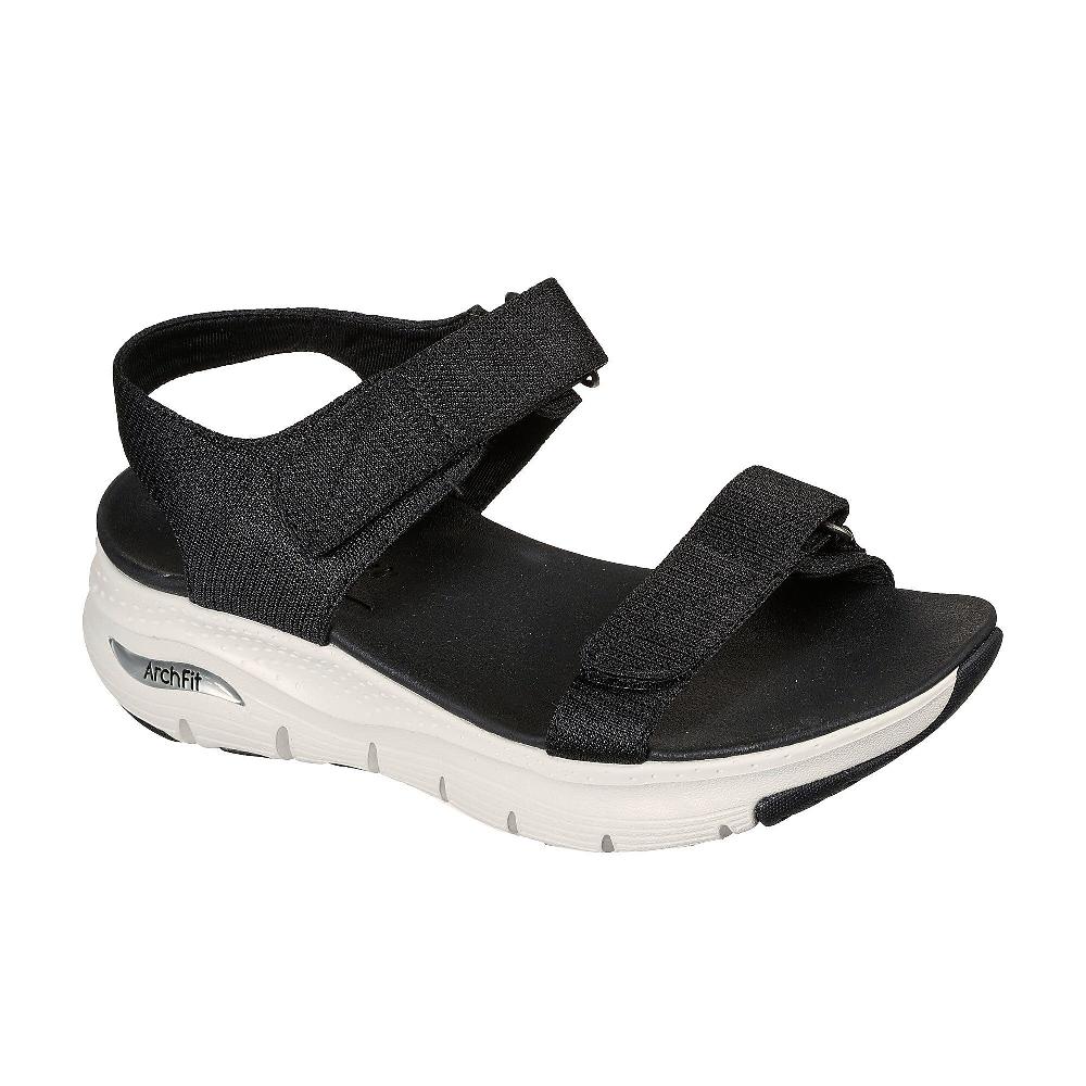 QVC Skechers Sandali con chiusura a strappo e soletta Arch Fit