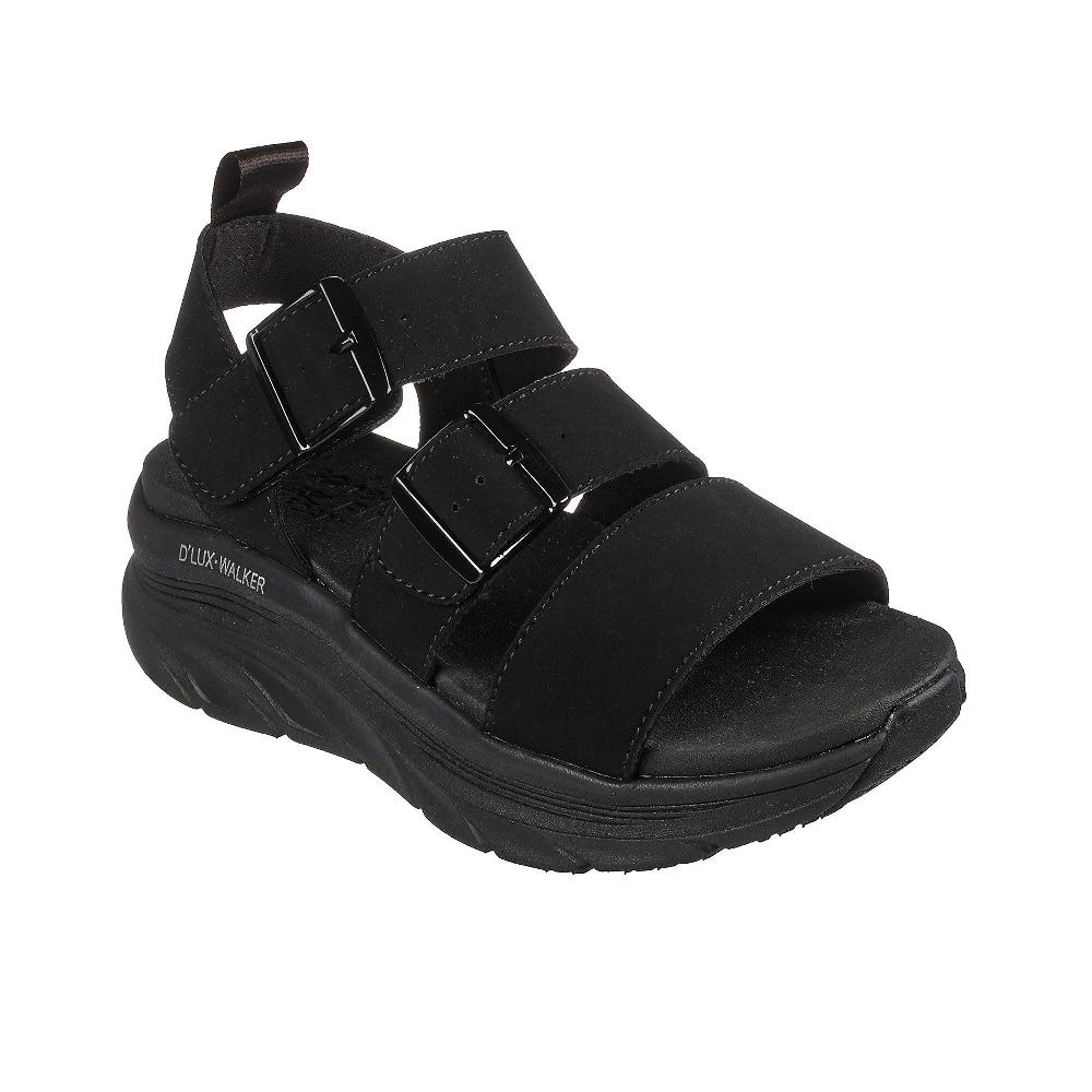 QVC Skechers Sandali D'Lux Walker con chiusura a strappo
