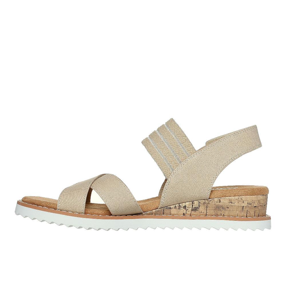 QVC Skechers Sandali Desert Kiss Con Fasce E Chiusura A Strappo
