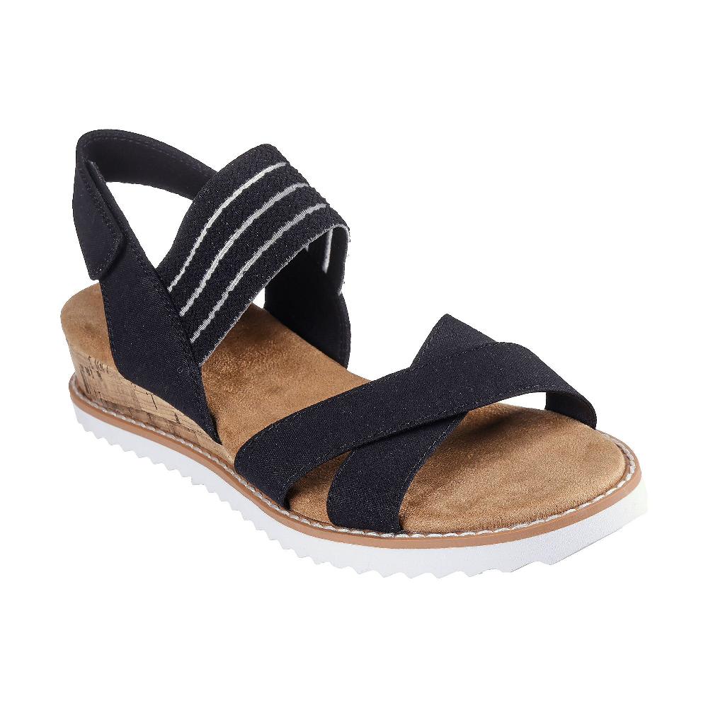 QVC Skechers Sandali Desert Kiss con fasce e chiusura a strappo