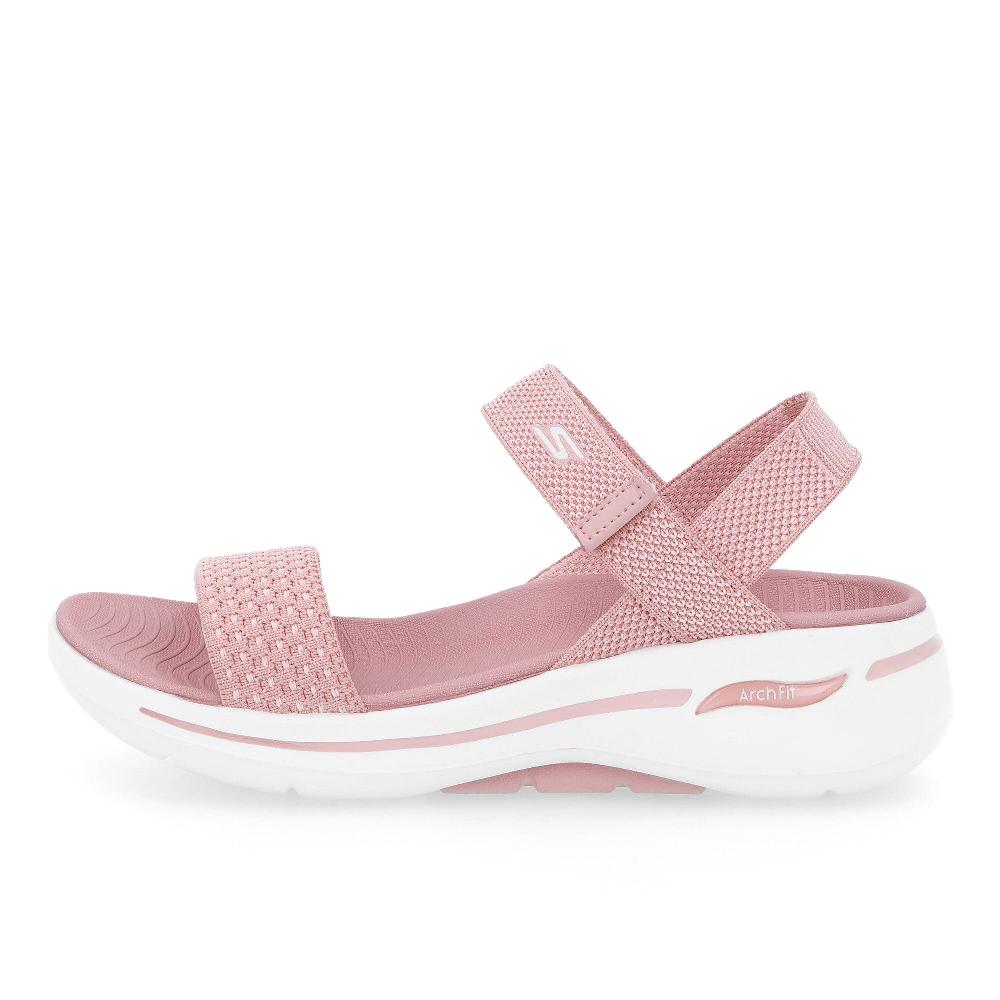 QVC Skechers Sandalo Go Walk Arch Fit Con Chiusura A Strappo