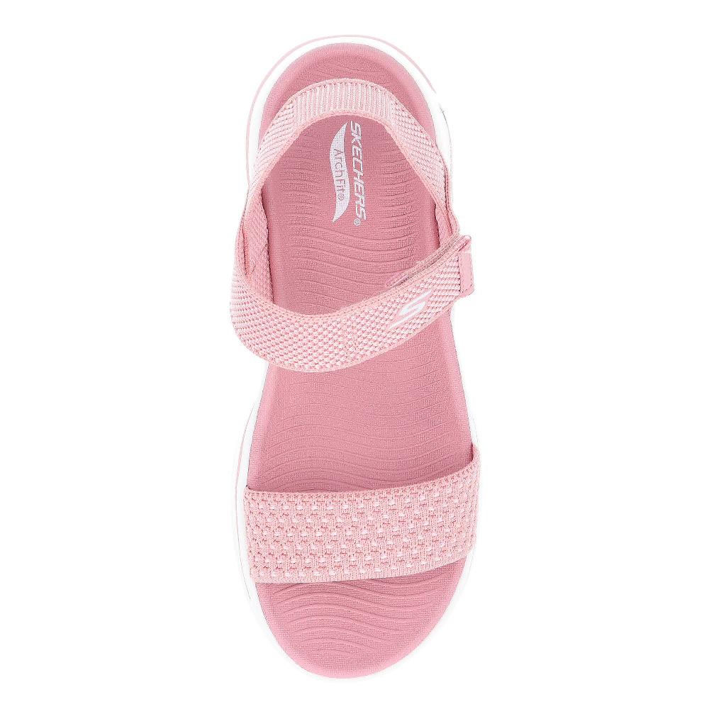 QVC Skechers Sandalo Go Walk Arch Fit Con Chiusura A Strappo