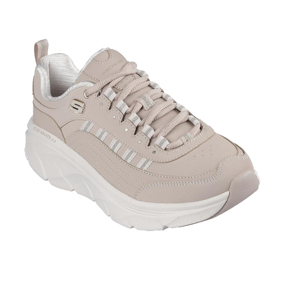 QVC Skechers Scarpe in pelle D'Lux Walker 2.0 con Air-Cooled Memory